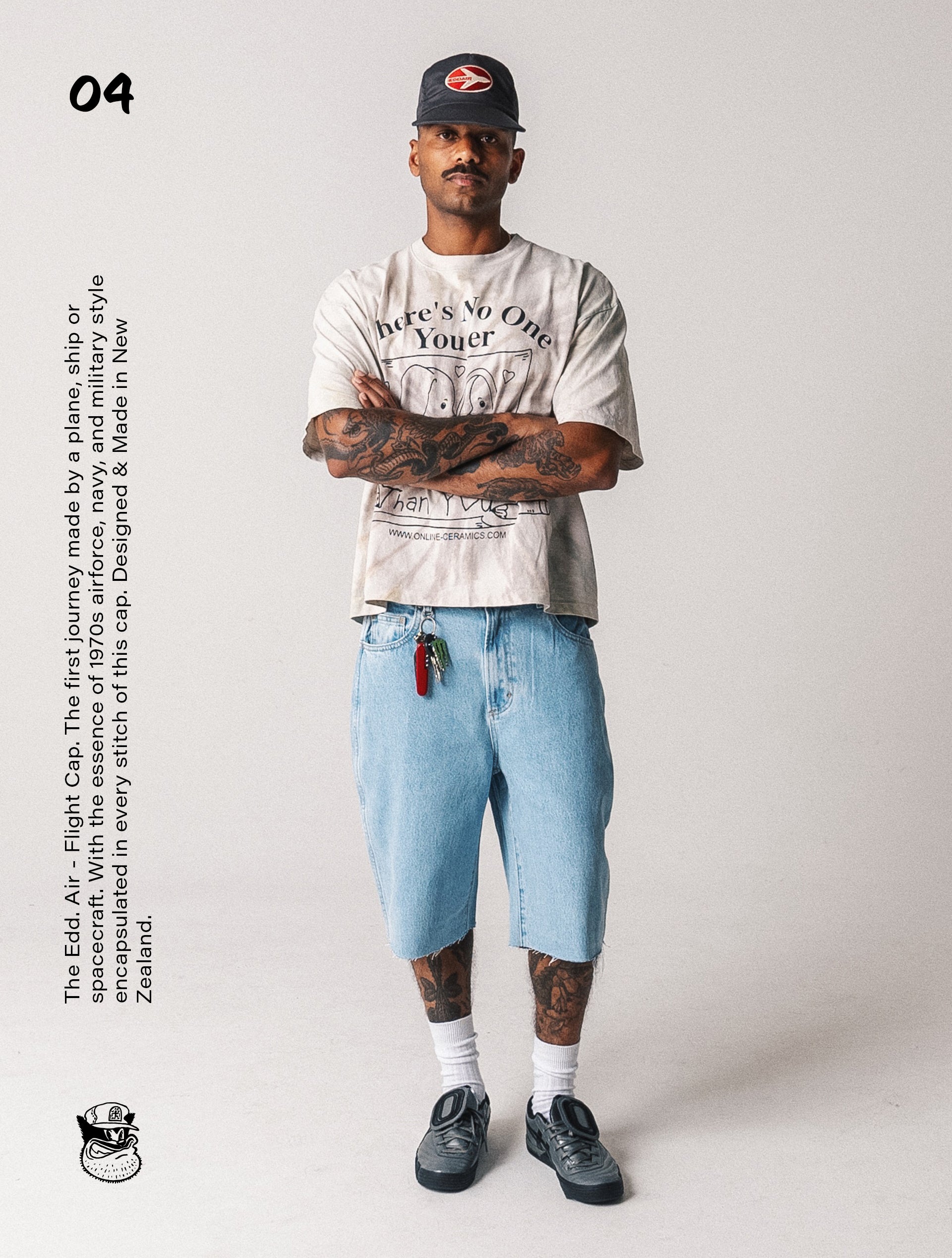The Edd. Air - Flight Cap. Grey
